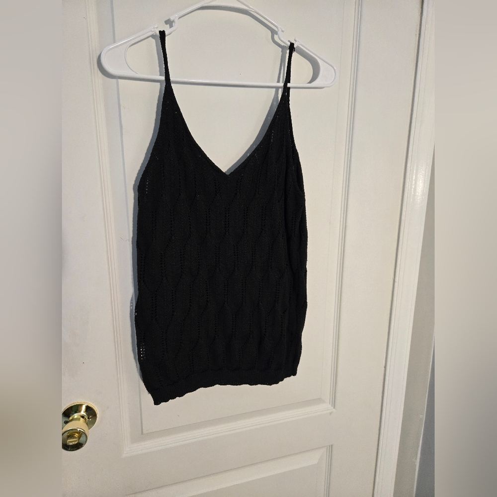 SHEIN Black Knit Camisole Top